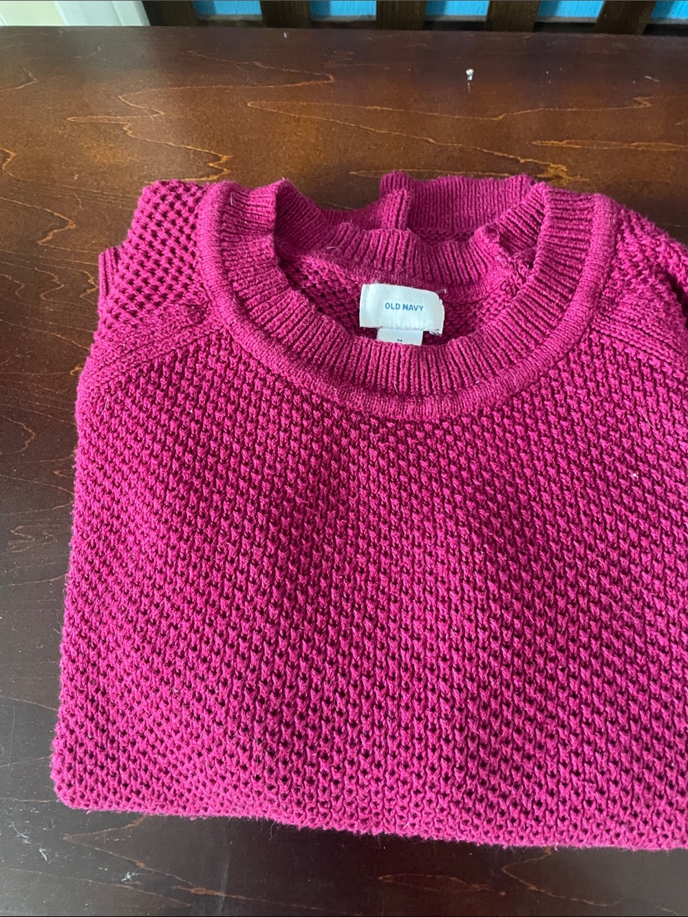 Old Navy Women's Magenta Crewneck Sweater